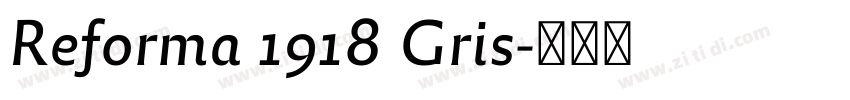 Reforma 1918 Gris字体转换 Reforma 1918 Gris字体转换